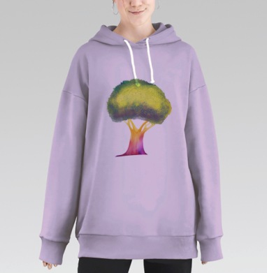 Чудо Дерево, Hoodie Long Oversize Fiolet