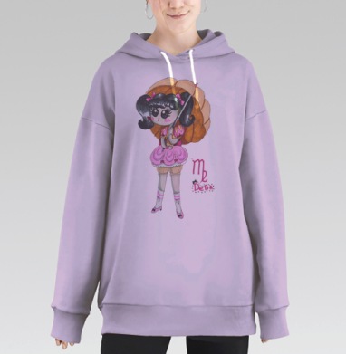 Дева от Анны, Hoodie Long Oversize Fiolet
