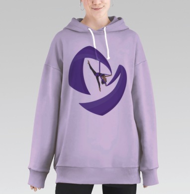 Двойная звезда, Hoodie Long Oversize Fiolet
