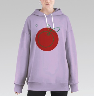 Эко-невидаль три, Hoodie Long Oversize Fiolet
