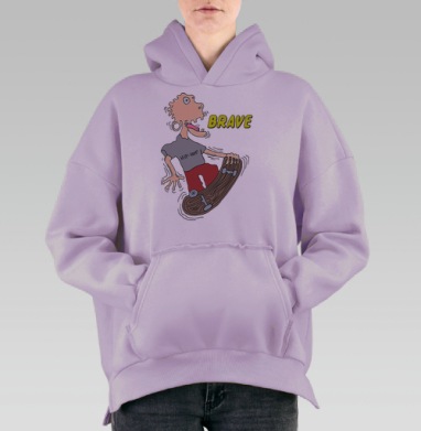 Экстрим, Hoodie Oversize Fiolet, утепленная
