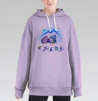 Эльбрус, Hoodie Long Oversize Fiolet