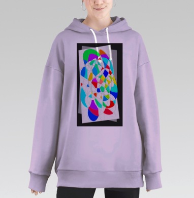 Фрактальный я, Hoodie Long Oversize Fiolet