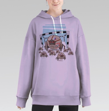 Футботы вперед, Hoodie Long Oversize Fiolet