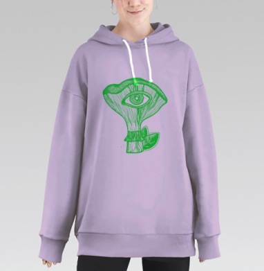 Гипно гриб, Hoodie Long Oversize Fiolet
