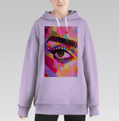 Глаз Роуз, Hoodie Long Oversize Fiolet