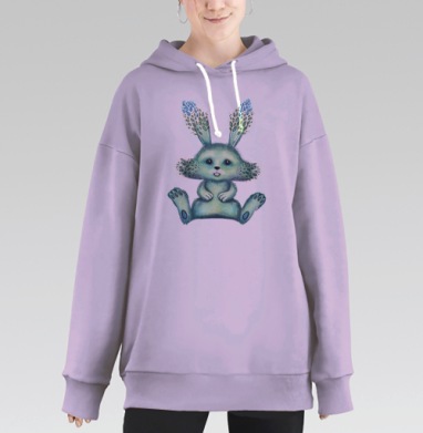 Голубой кролик, Hoodie Long Oversize Fiolet