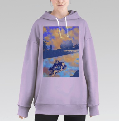 Гонщик, Hoodie Long Oversize Fiolet