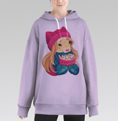 Горячий шоколад, Hoodie Long Oversize Fiolet