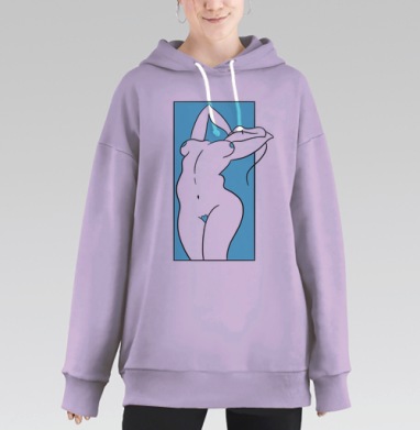 Игра форм, Hoodie Long Oversize Fiolet
