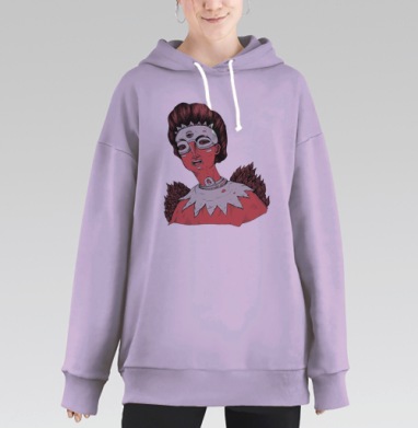 Инди, Hoodie Long Oversize Fiolet