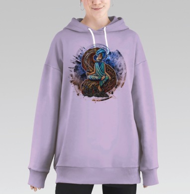 Индийский Йог, Hoodie Long Oversize Fiolet