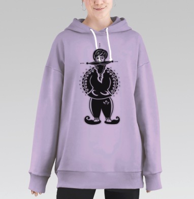 Индогопник, Hoodie Long Oversize Fiolet