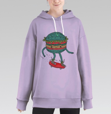 Кьюкумбургер, Hoodie Long Oversize Fiolet