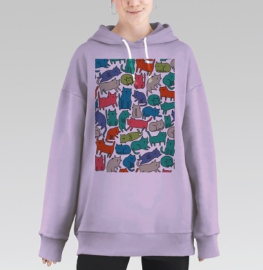 Киттикэтс, Hoodie Long Oversize Fiolet