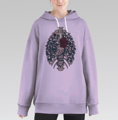 Кладбище сердец, Hoodie Long Oversize Fiolet