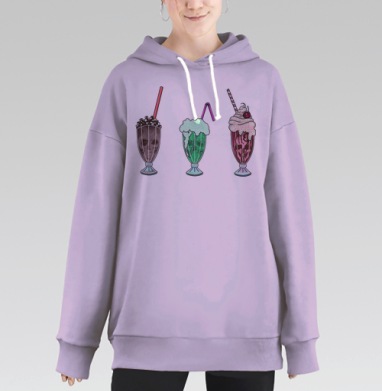 Коктейли, Hoodie Long Oversize Fiolet
