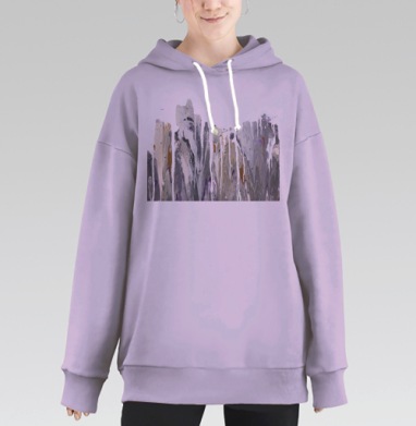 Копенгаген после Прованса, Hoodie Long Oversize Fiolet