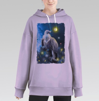 Космо гриф, Hoodie Long Oversize Fiolet