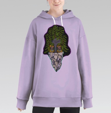 Ладога, Hoodie Long Oversize Fiolet