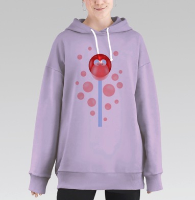Леденец, Hoodie Long Oversize Fiolet
