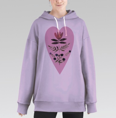Мая кветачка, Hoodie Long Oversize Fiolet