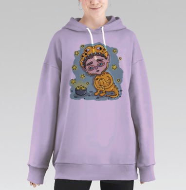 Мечта быть динозавром, Hoodie Long Oversize Fiolet