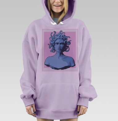 МЕДУЗЗА, Hoodie Mjhigh Dig Mel, Fiolet, утепленная
