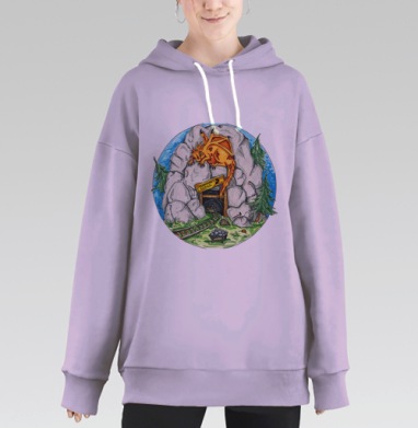 Мифриловый завод, Hoodie Long Oversize Fiolet