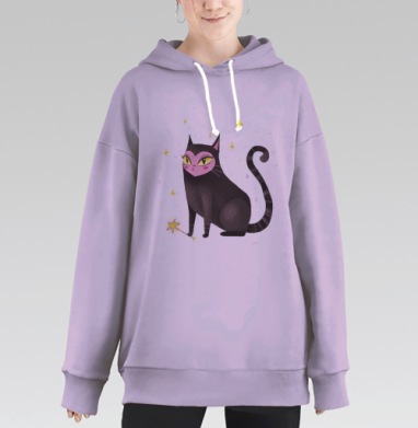 Милый Фамильяр, Hoodie Long Oversize Fiolet