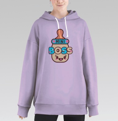 Мини Босс, Hoodie Long Oversize Fiolet