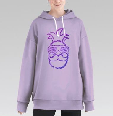 Модный фрукт, Hoodie Long Oversize Fiolet