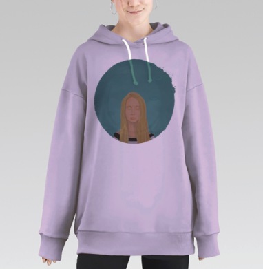 Морской дзен, Hoodie Long Oversize Fiolet