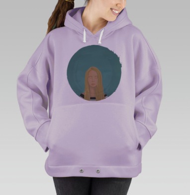 Морской дзен, Hoodie Oversize Fiolet