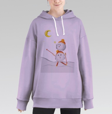 Нет ничего невозможного, Hoodie Long Oversize Fiolet