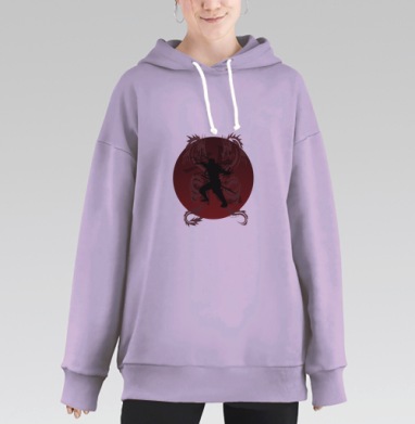 НиндзяДракон, Hoodie Long Oversize Fiolet