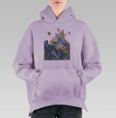 Норвежское море, Hoodie Oversize Fiolet, утепленная