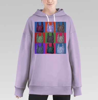 Ода полиэтиленовому пакету, Hoodie Long Oversize Fiolet