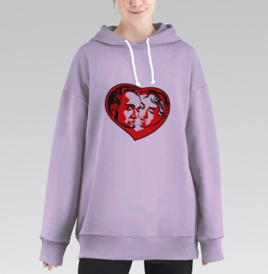 Одно на двоих, Hoodie Long Oversize Fiolet