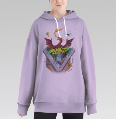 Открытое воображение, Hoodie Long Oversize Fiolet