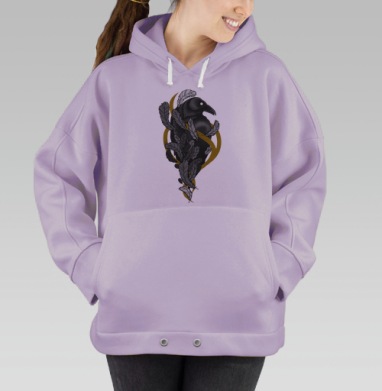 Перья ворона, Hoodie Oversize Fiolet