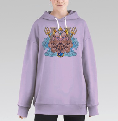 Посейдон, Hoodie Long Oversize Fiolet