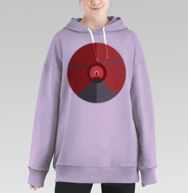 Рок вершина, Hoodie Long Oversize Fiolet