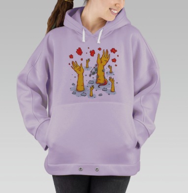 Ручной зверёк, Hoodie Oversize Fiolet
