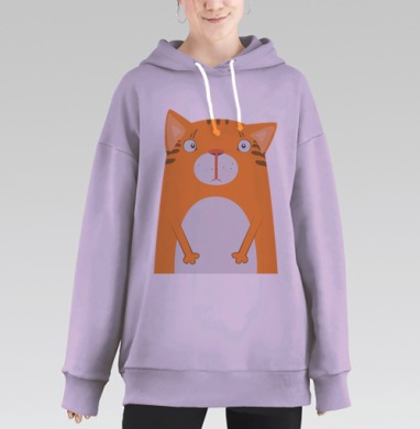 Рыжий, Hoodie Long Oversize Fiolet