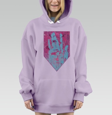 Рука закона, Hoodie Mjhigh Dig Mel, Fiolet, утепленная