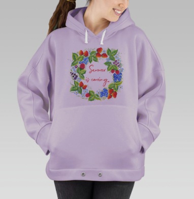 Самер из каминг, Hoodie Oversize Fiolet