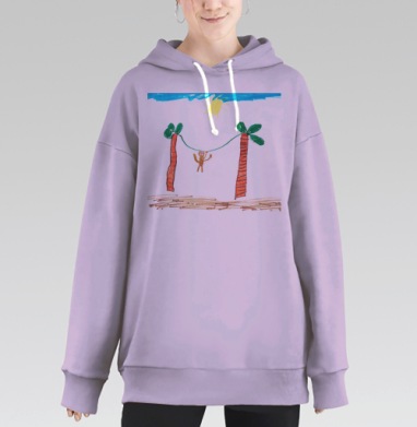 Самоделка 004.png, Hoodie Long Oversize Fiolet