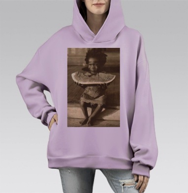 Самоделка 23148_img_3384.png, Hoodie Mono Fiolet, оверсайз, утепленная