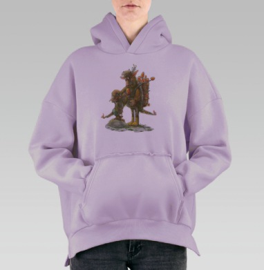 Семья Монстриков Сбор Грибов Семья Монстриков, Hoodie Oversize Fiolet, утепленная